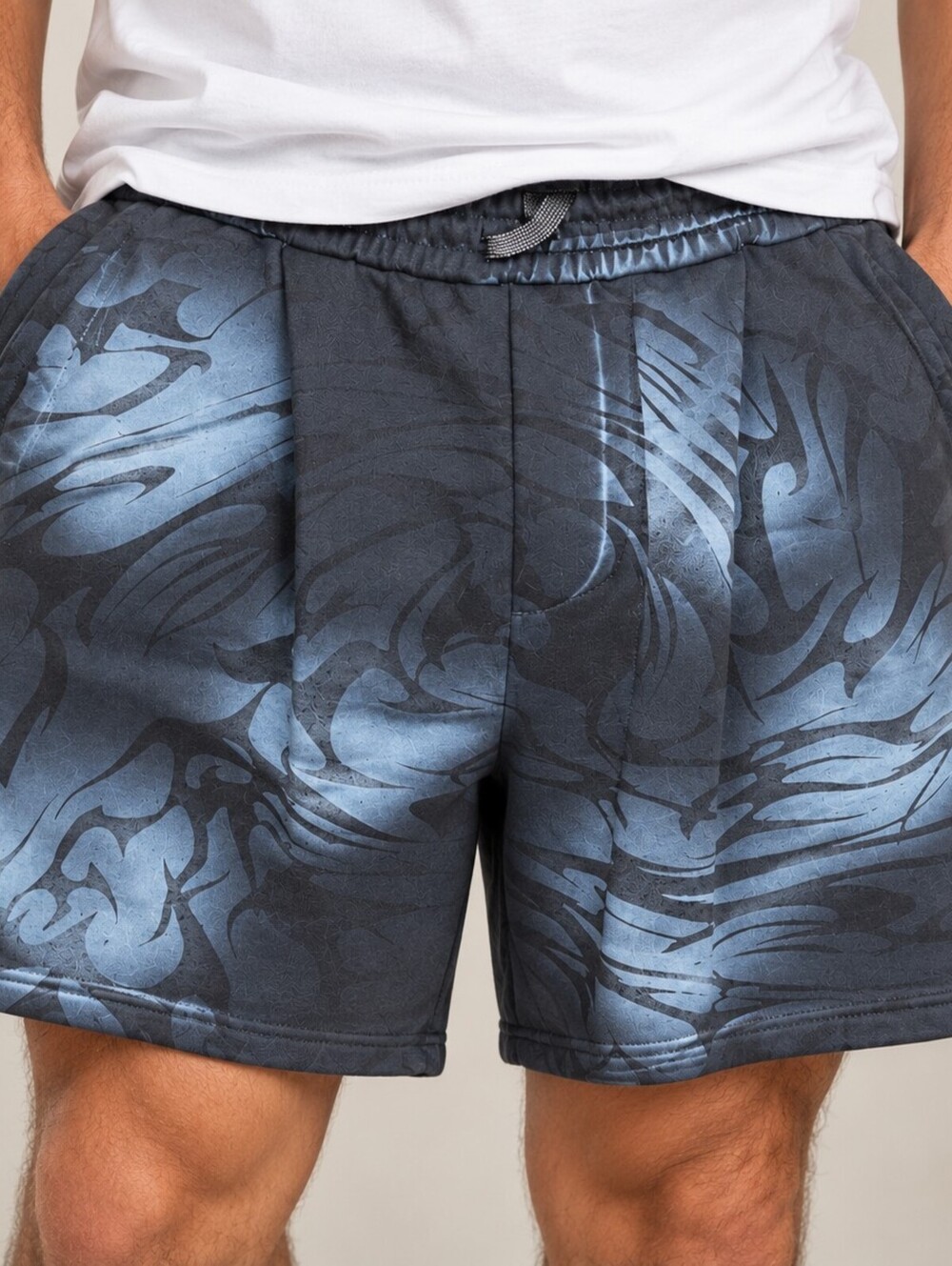 LRG Men’s Graphic Heavyweight Sweat Shorts Charcoal Gray Drawstring 2X